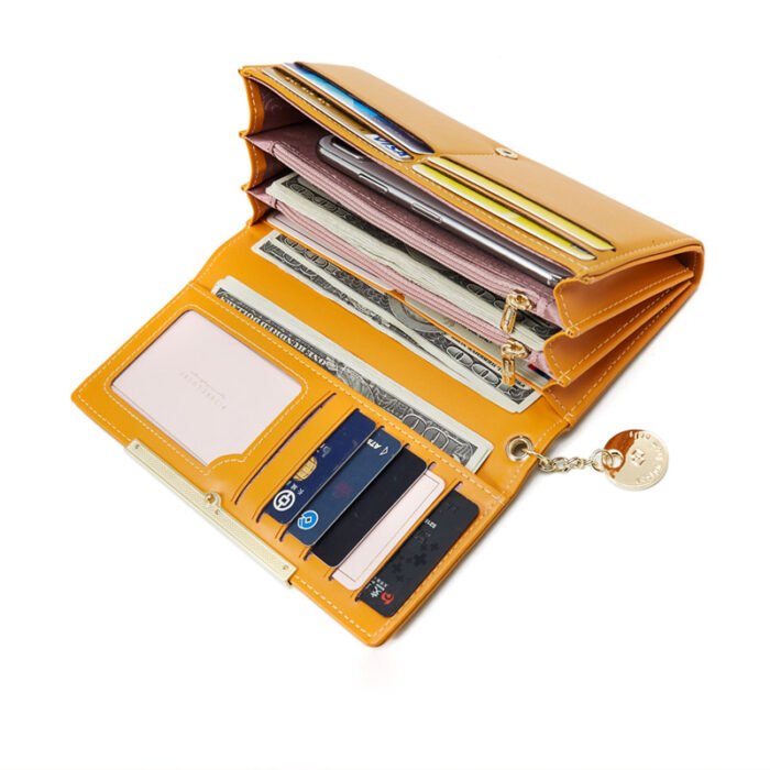 Women's Large Bifold Wallet, Many Compartment - Image 3